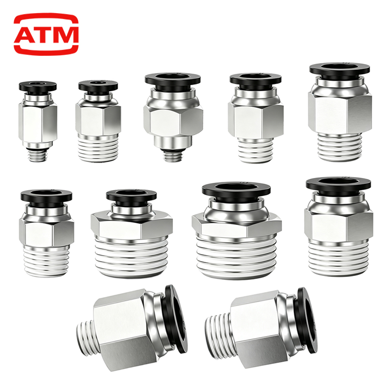 ข้อต่อลมแบบนิวเมติก PC ขนาด 4  - Compression Fitting Brass บทวิจารณ์และราคา